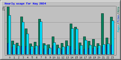 Hourly usage for May 2024